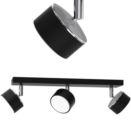 LAMPA DO SALONU SUFITOWA PLAFON LED LOFT GX53 CHROM