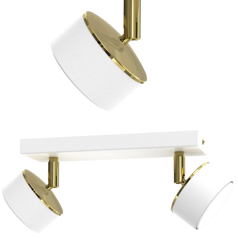 LAMPA DO SALONU SUFITOWA PLAFON LED LOFT GX53 ZŁOTY GOLD