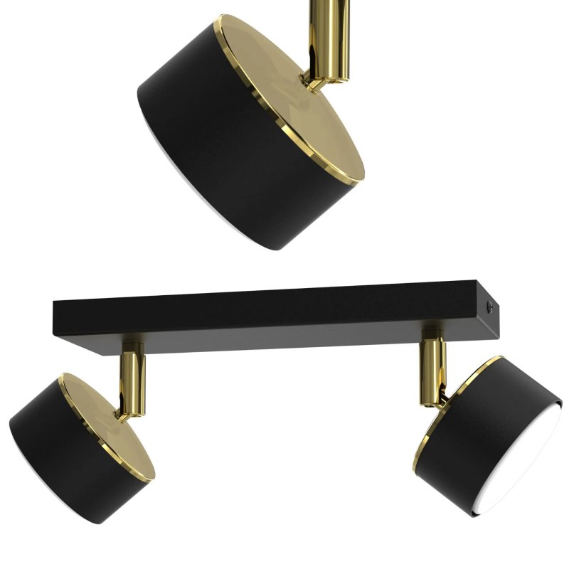 LAMPA DO SALONU SUFITOWA PLAFON LED LOFT GX53 ZŁOTY GOLD