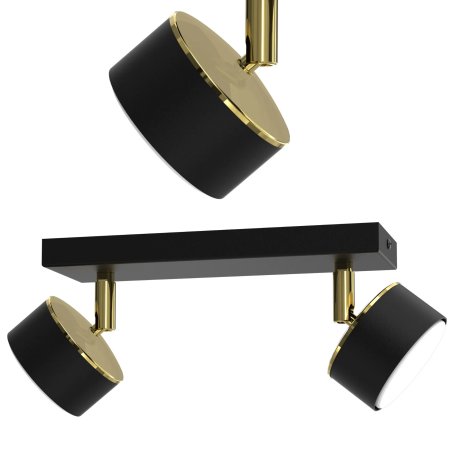 LAMPA DO SALONU SUFITOWA PLAFON LED LOFT GX53 ZŁOTY GOLD