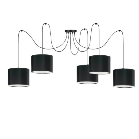 NOWOCZESNA LAMPA SUFITOWA WISZĄCA SPIDER PAJĄK ABAŻUR E27 KOLORY ABAŻUR E27