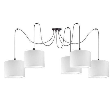 NOWOCZESNA LAMPA SUFITOWA WISZĄCA SPIDER PAJĄK ABAŻUR E27 KOLORY ABAŻUR E27