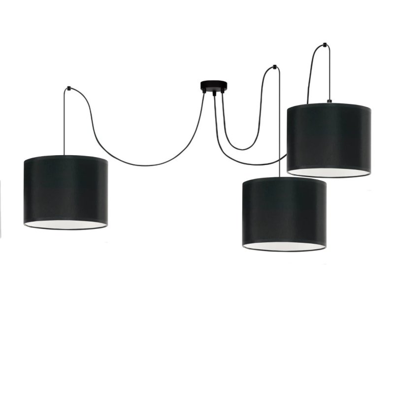 NOWOCZESNA LAMPA SUFITOWA WISZĄCA SPIDER PAJĄK ABAŻUR E27 KOLORY ABAŻUR E27