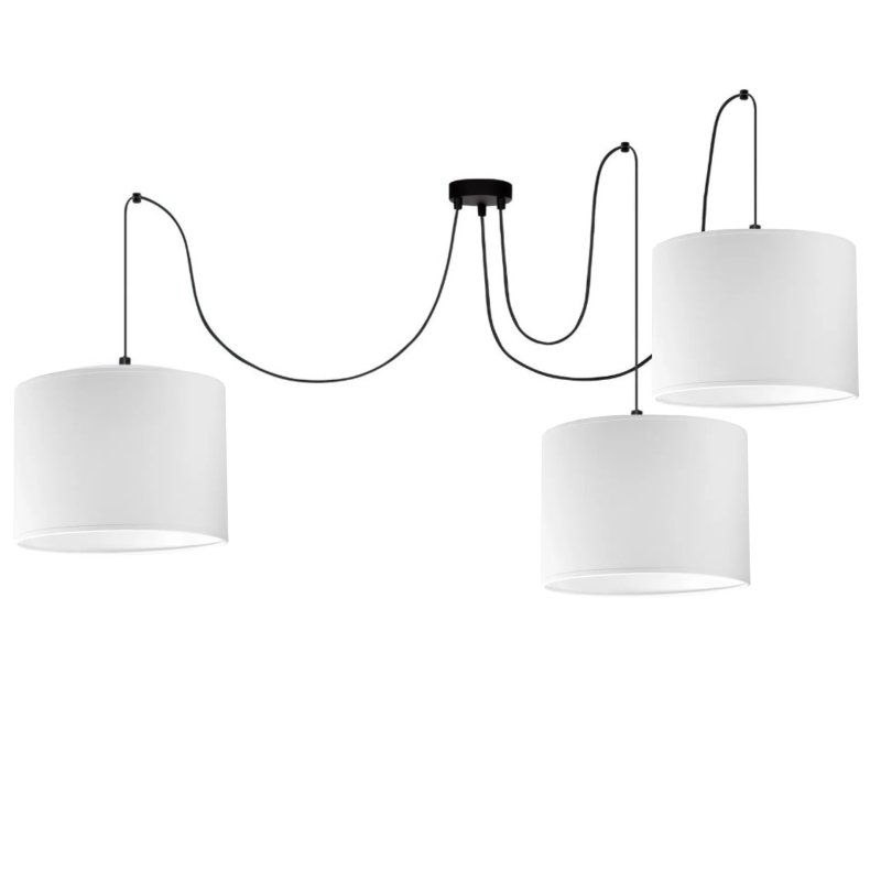 NOWOCZESNA LAMPA SUFITOWA WISZĄCA SPIDER PAJĄK ABAŻUR E27 KOLORY ABAŻUR E27