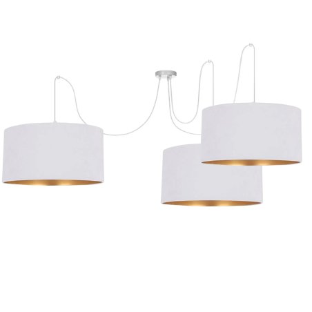 LAMPA SUFITOWA SPIDER PAJĄK ZAMSZ WELUR 40 CM