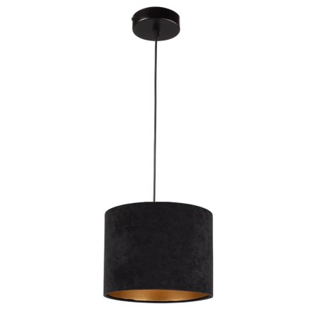 NOWOCZESNA LAMPA SUFITOWA WISZĄCA ABAŻUR WELUR 20 CM LED