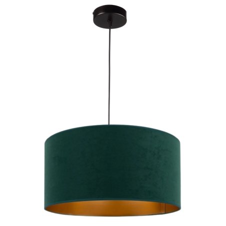 LAMPA SUFITOWA WISZĄCA ABAŻUR ZAMSZ WELUR 40 CM