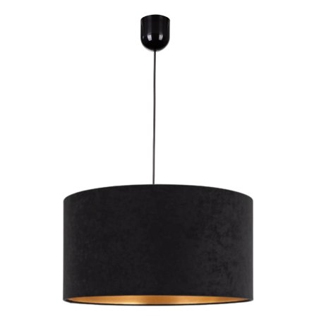 LAMPA SUFITOWA WISZĄCA ABAŻUR ZAMSZ WELUR 40 CM