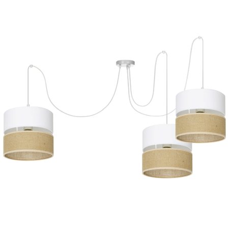 LAMPA WISZĄCA JUTA BOHO JUTOWY SPIDER PAJĄK DUO E27