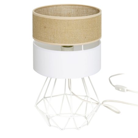 LAMPKA NOCNO STOŁOWA DIAMENT JUTA POLSKA LAMPKA