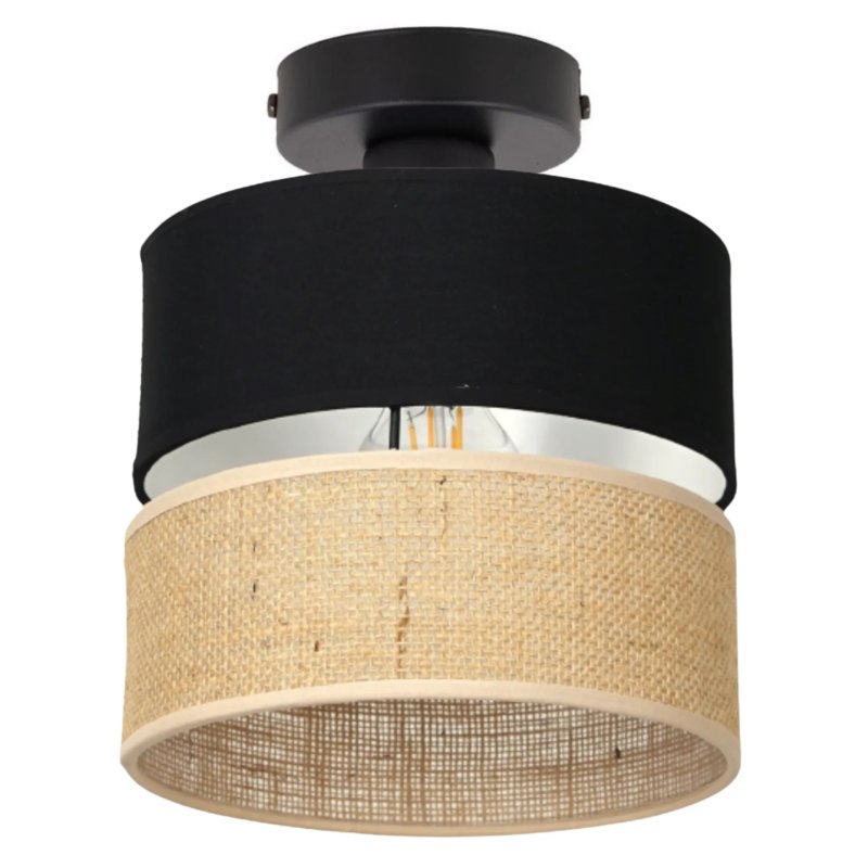 LAMPA SUFITOWA PLAFON JUTA BOHO JUTOWA DUO PASY