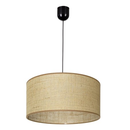 LAMPA WISZĄCA 1PŁ SUFITOWA ABAŻUR JUTA BOHO JUTOWY