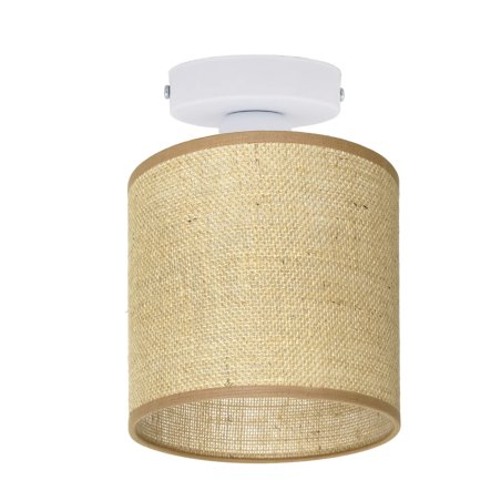 LAMPA PLAFON 1PŁ SUFITOWA ABAŻUR JUTOWY JUTA BOHO