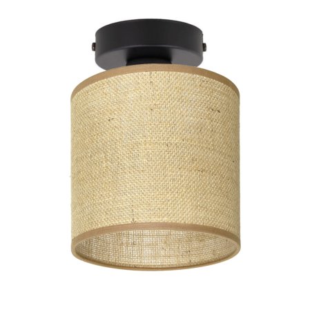 LAMPA PLAFON 1PŁ SUFITOWA ABAŻUR JUTOWY JUTA BOHO