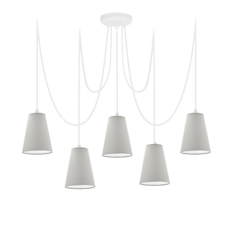 LISTWA LAMPA WISZĄCA SUFITOWA ABAŻUR STOŻEK KOLORY E27 PAJĄK 3-pkt