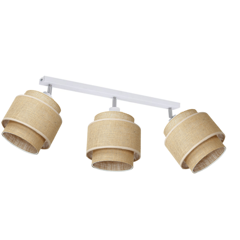 LAMPA SUFITOWA LISTWA PLAFON JUTA WARSTWY ABAŻUR