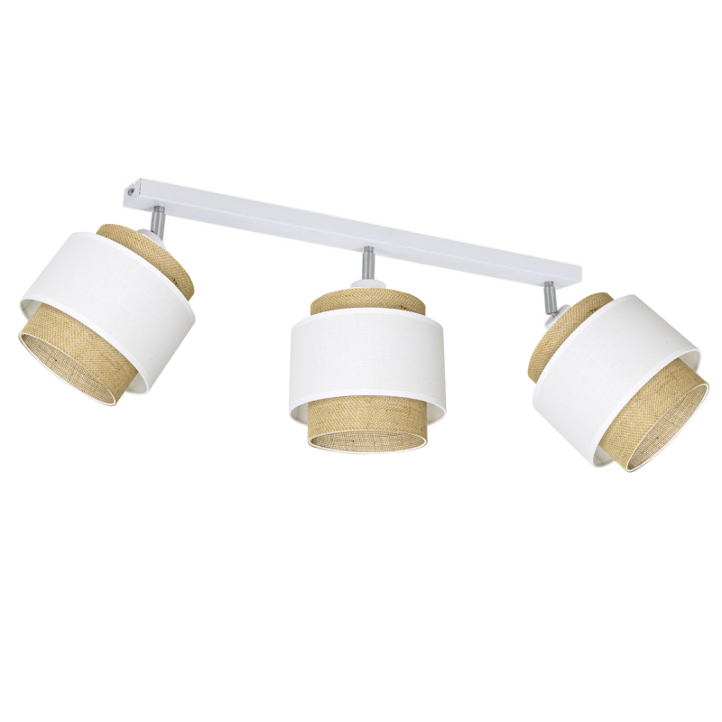 LAMPA SUFITOWA LISTWA PLAFON JUTA WARSTWY ABAŻUR