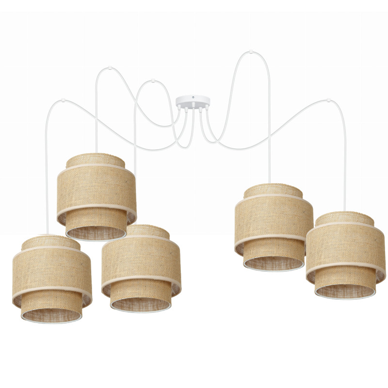 LAMPA WISZĄCA ŻYRADNOL JUTA BOHO SPIDER WARSTWOWY