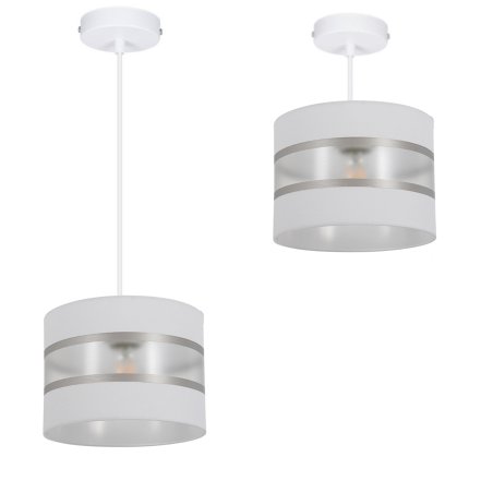 NOWOCZESNA LAMPA SUFITOWA WISZĄCA ABAŻUR ZWIS PASY