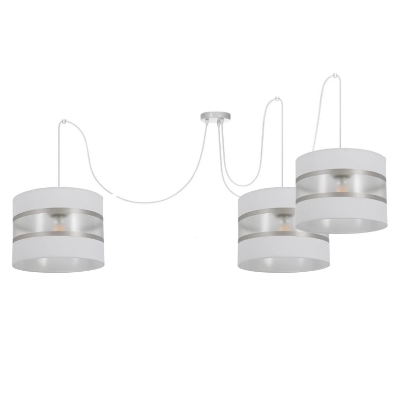 LAMPA SUFITOWA WISZĄCA SPIDER PAJĄK Z KLOSZEM LED ABAŻUR PASY E27 20cm
