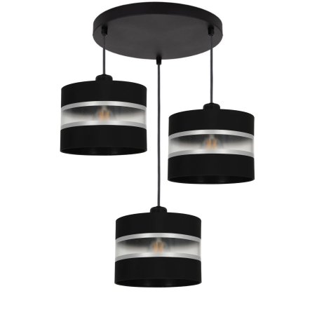 LAMPA WISZĄCA SUFITOWA ŻYRANDOL ZWIS SREBRO DESIGN