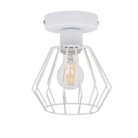 LAMPA SUFITOWA LOFT METAL EDISON CZERŃ LED PLAFON