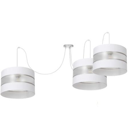 LAMPA WISZĄCA SUFITOWA SPIDER ABAŻUR PASKI 30CM