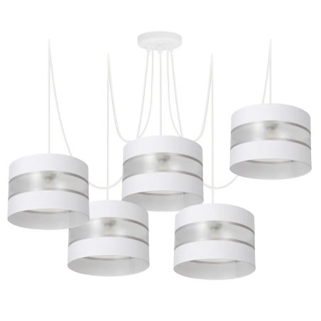 LAMPA WISZĄCA SUFITOWA SPIDER ABAŻUR PASKI 30CM