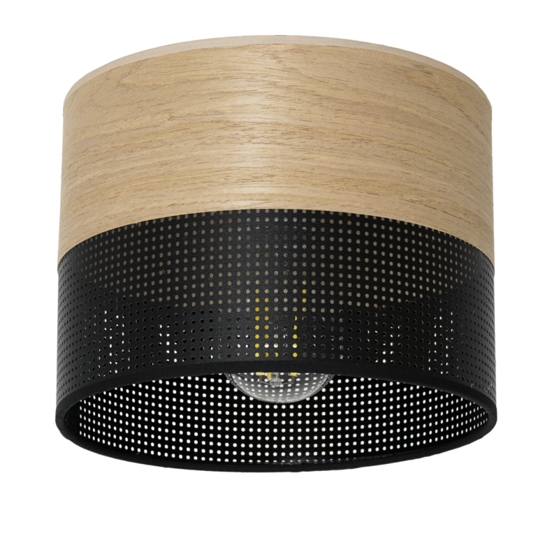 ABAŻUR KLOSZ WALEC DO LAMPY WISZĄCEJ LOFTOWY DZIURKI 20CM / 30CM / 40CM / BIAŁY / CZARNY