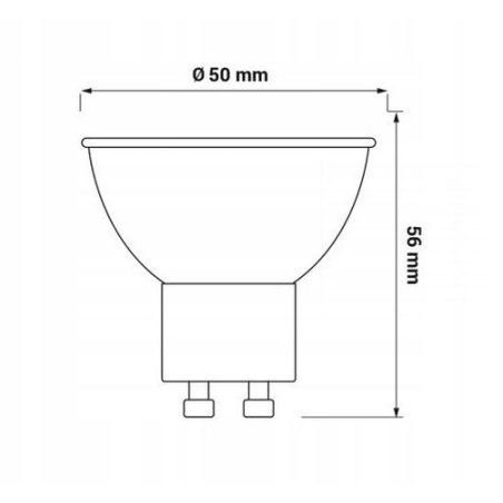 ŻARÓWKA LED GU10 430LM 6,5W WW CIEPŁE ŚWIATŁO WARM