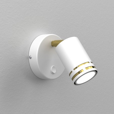 KINKIET  DEKORACYJNY ŚCIENNY Z WŁĄCZNIKIEM LED LOFT GU10 KOLORY