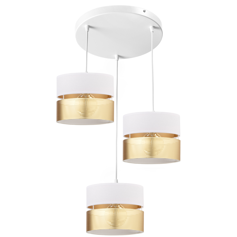 Dekoracyjna lampa sufitowa wisząca z abażurami