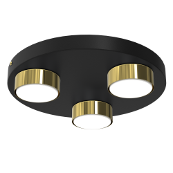 LAMPA DO SALONU SUFITOWA PLAFON LED LOFT GX53 BIAŁA GOLD
