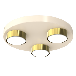 LAMPA DO SALONU SUFITOWA PLAFON LED LOFT GX53 BIAŁA GOLD