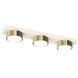 LAMPA DO SALONU SUFITOWA PLAFON LED LOFT GX53 BEŻ ECRU SPOT KASZMIR