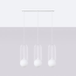 Lampa wisząca BRINA 3L biała