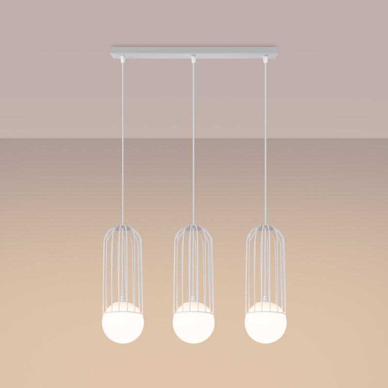 Lampa wisząca BRINA 3L biała