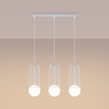 Lampa wisząca BRINA 3L biała