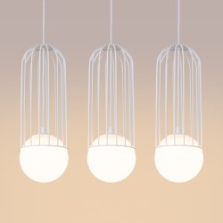 Lampa wisząca BRINA 3L biała