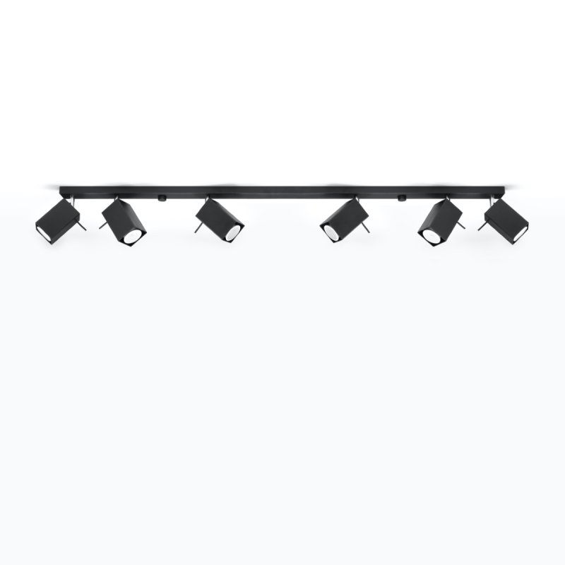 Plafon MERIDA 6L czarny