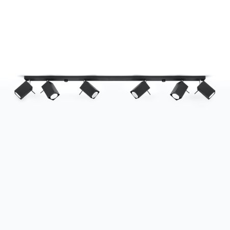 Plafon MERIDA 6L czarny