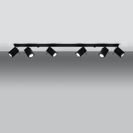 Plafon MERIDA 6L czarny