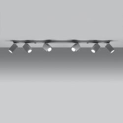 Plafon MERIDA 6L szary