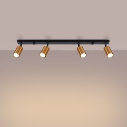 Plafon WINX 4L czarny/miedź