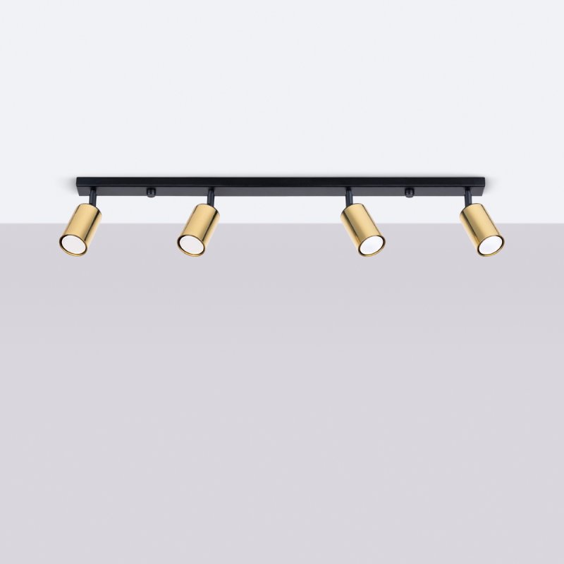 Plafon WINX 4L czarny/złoty