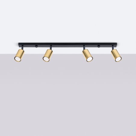 Plafon WINX 4L czarny/złoty