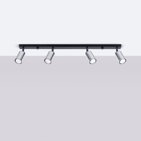 Plafon WINX 4L czarny/chrom