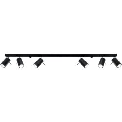 Plafon RING 6L czarny