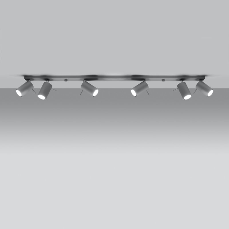 Plafon RING 6L szary