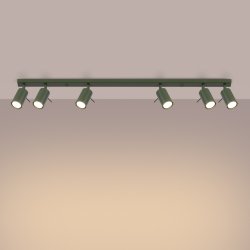 Plafon RING 6L zielony oliwkowy